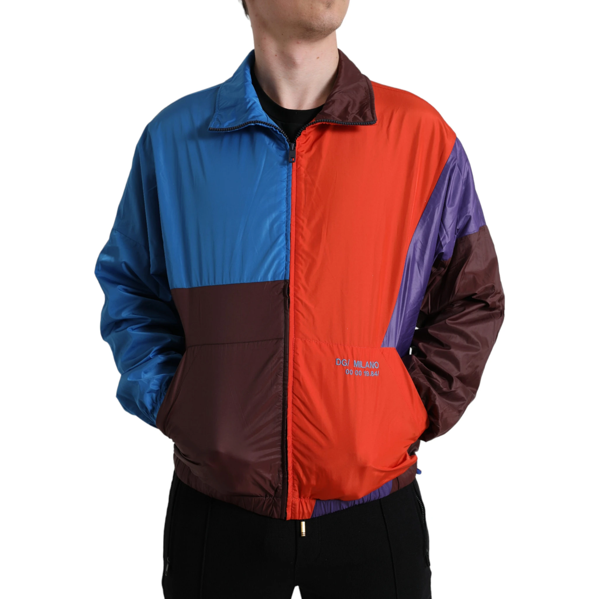Multicolor Color Windbreaker Jacket