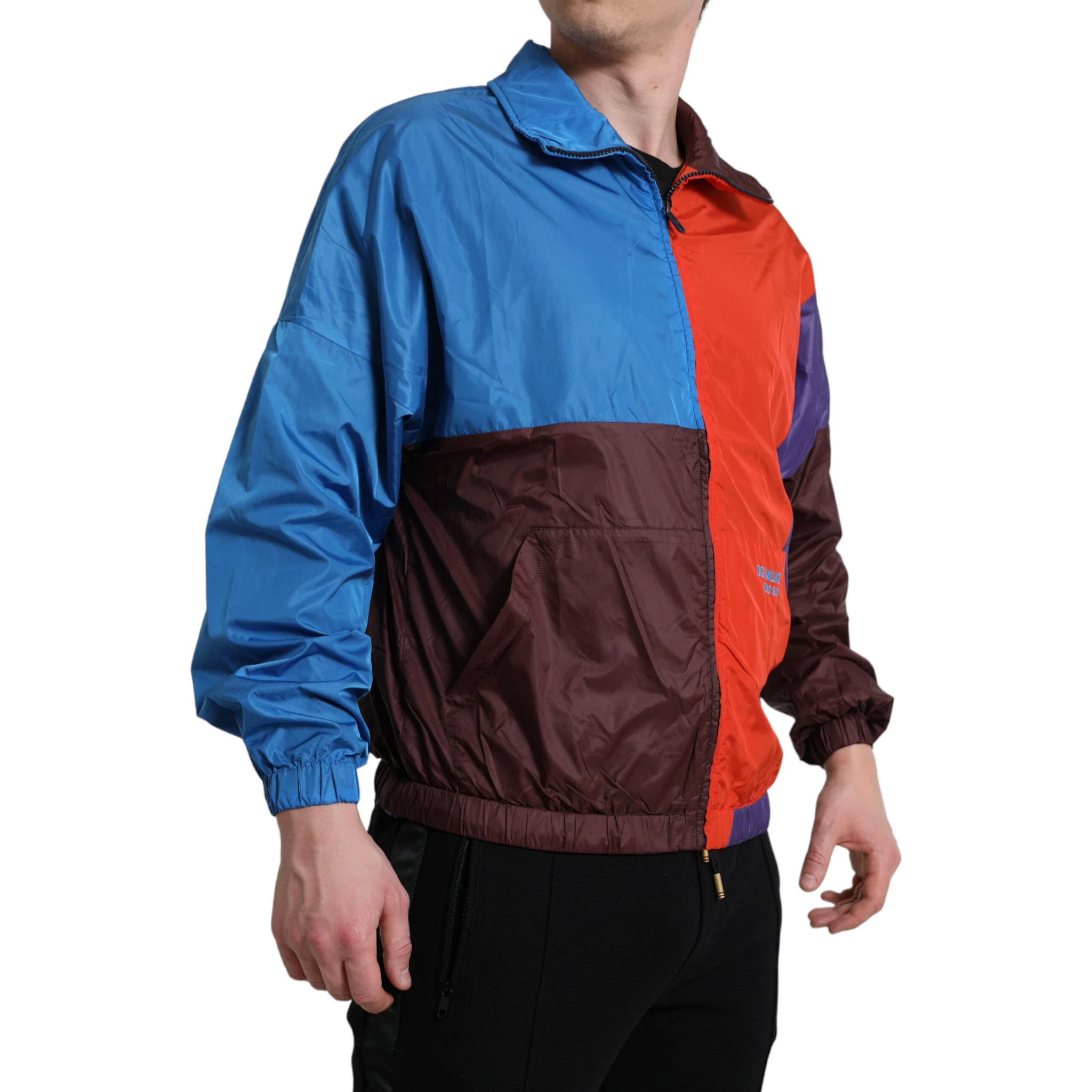 Multicolor Color Windbreaker Jacket