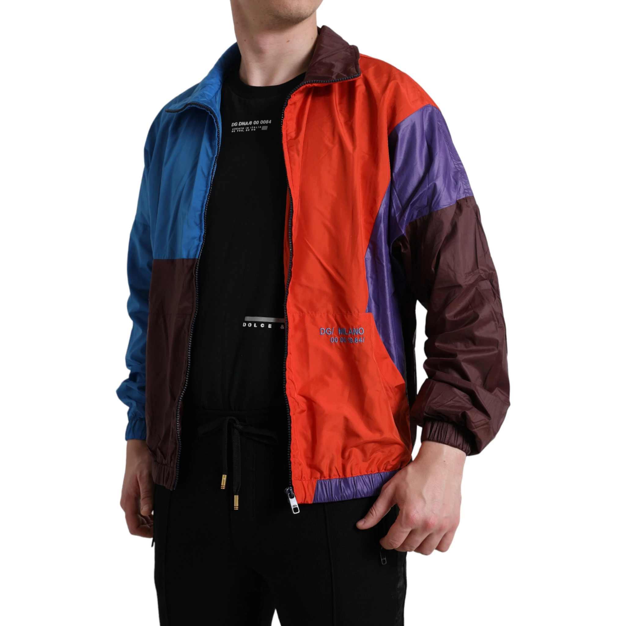 Multicolor Color Windbreaker Jacket
