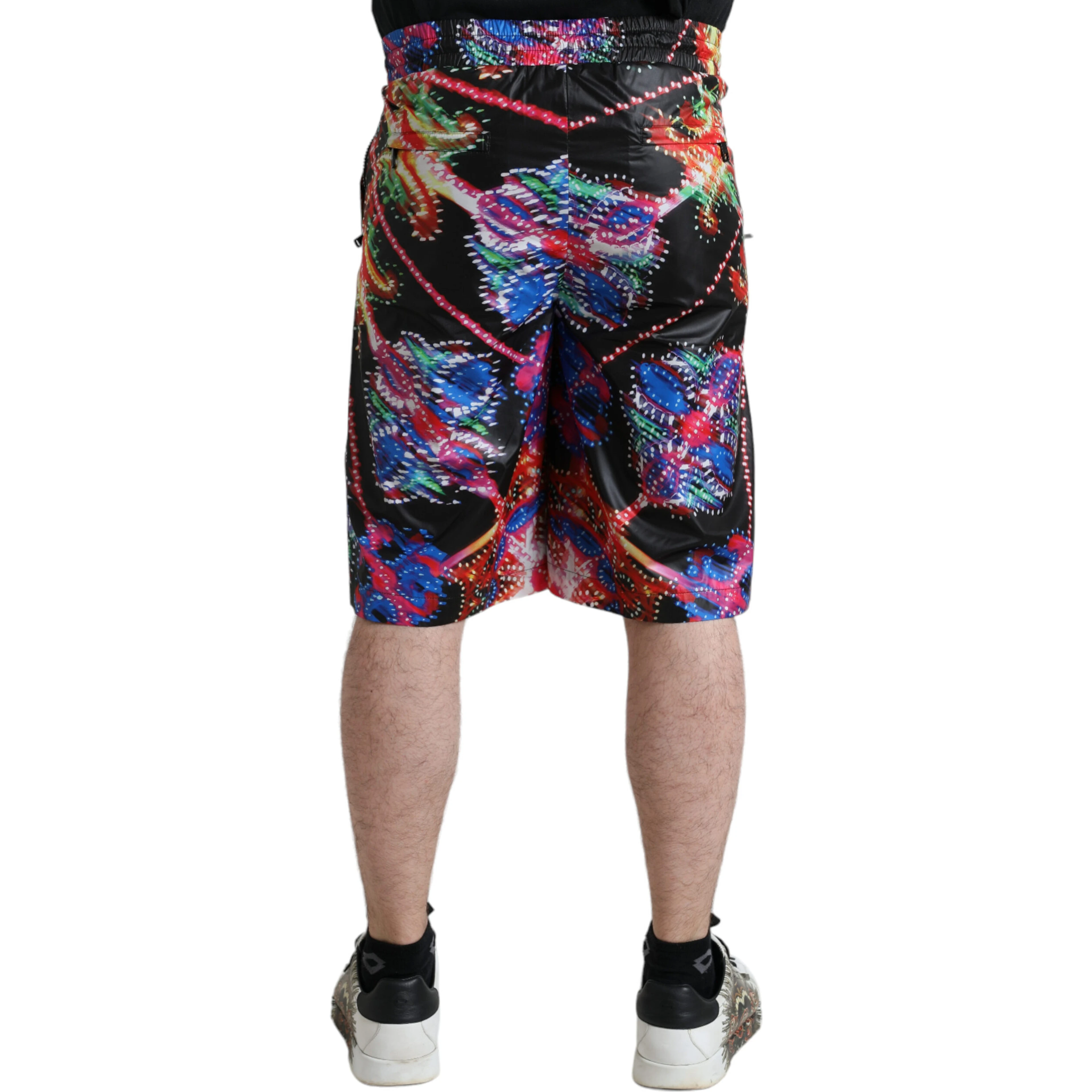 Multicolor Luminarie Print Men Bermuda Shorts