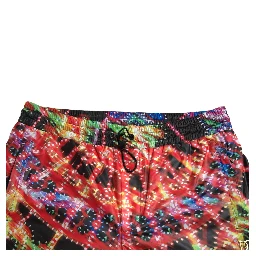 Multicolor Luminarie Print Men Bermuda Shorts