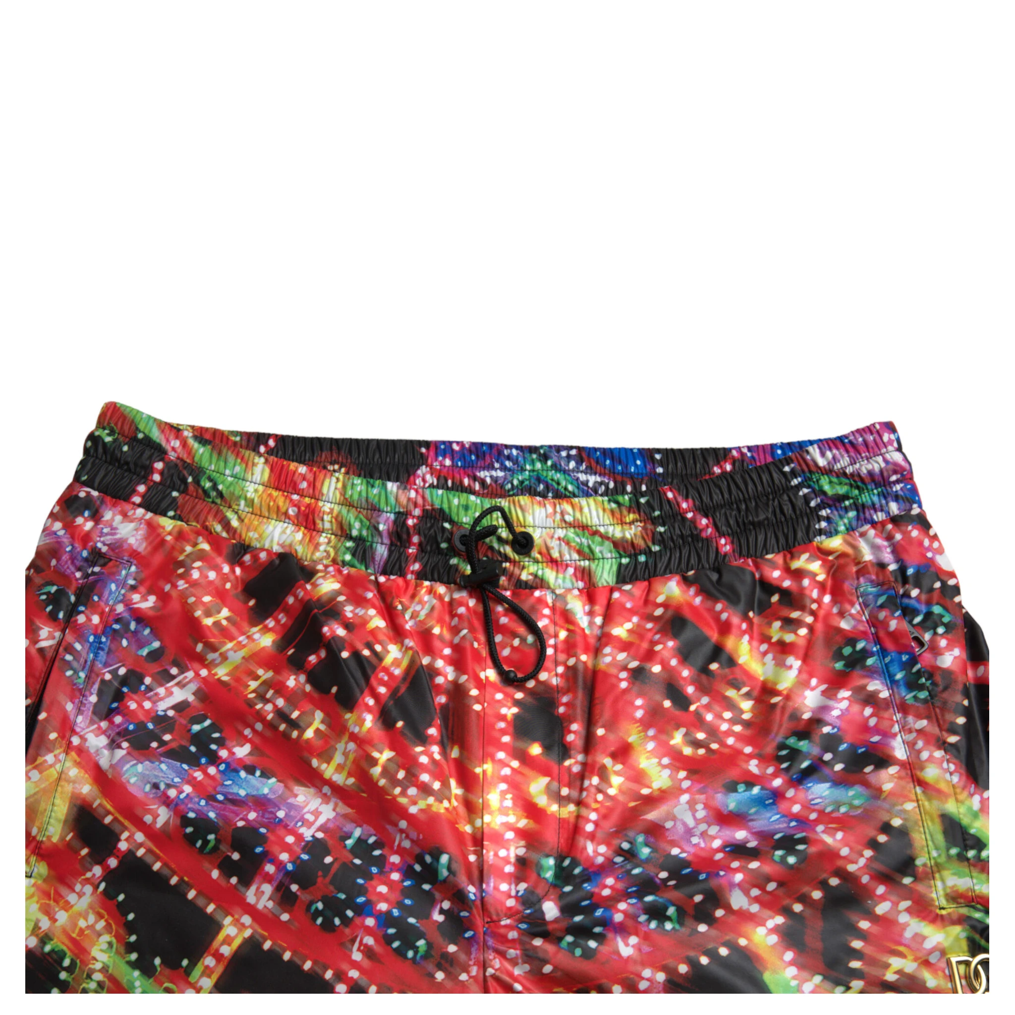 Multicolor Luminarie Print Men Bermuda Shorts