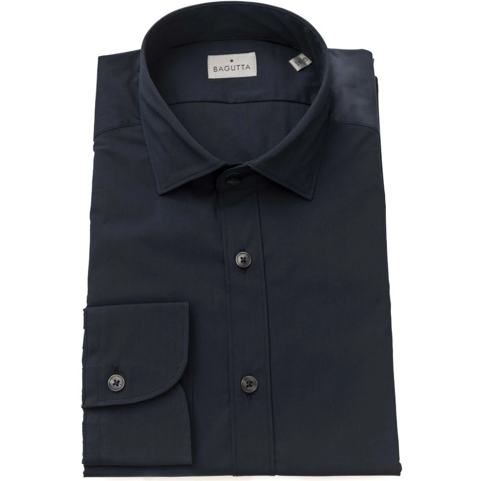 Blue Cotton Men Shirt