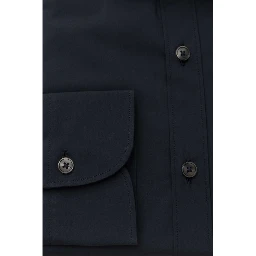 Blue Cotton Men Shirt