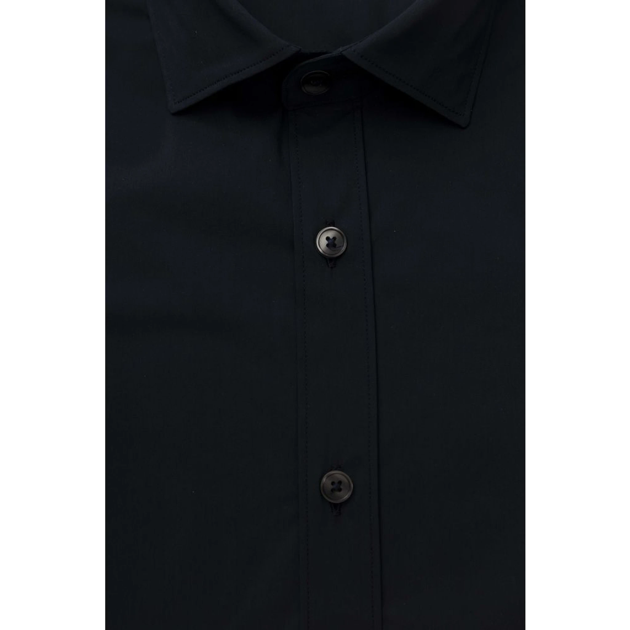 Blue Cotton Men Shirt