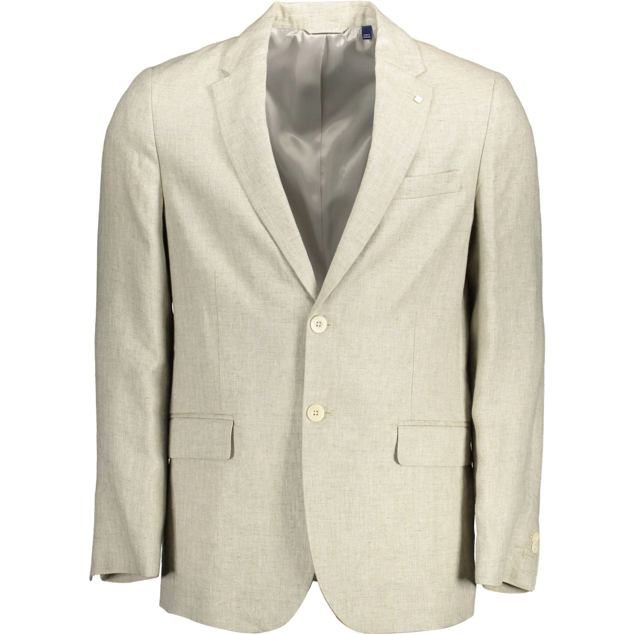 Beige Linen Blazer Jacket
