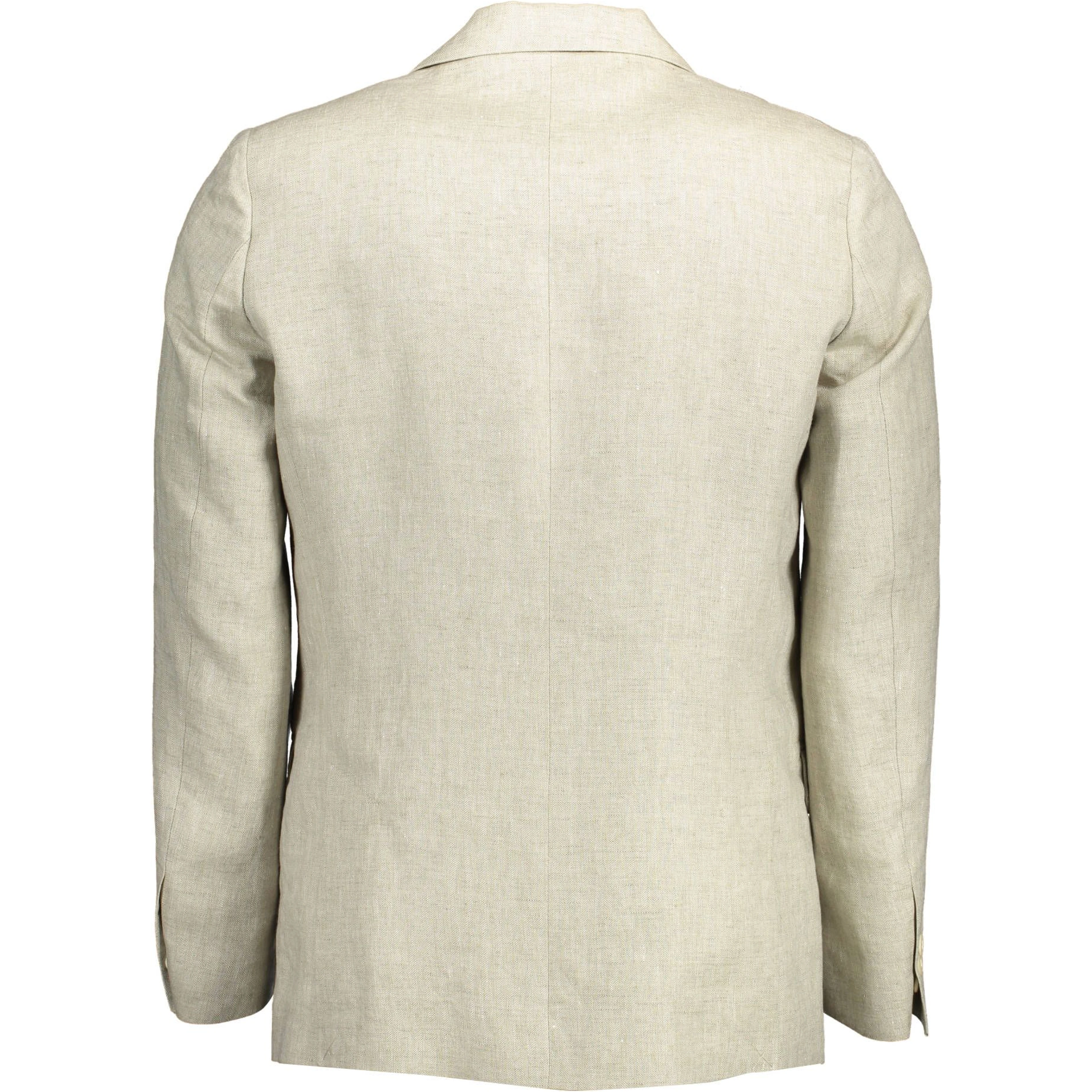 Beige Linen Blazer Jacket