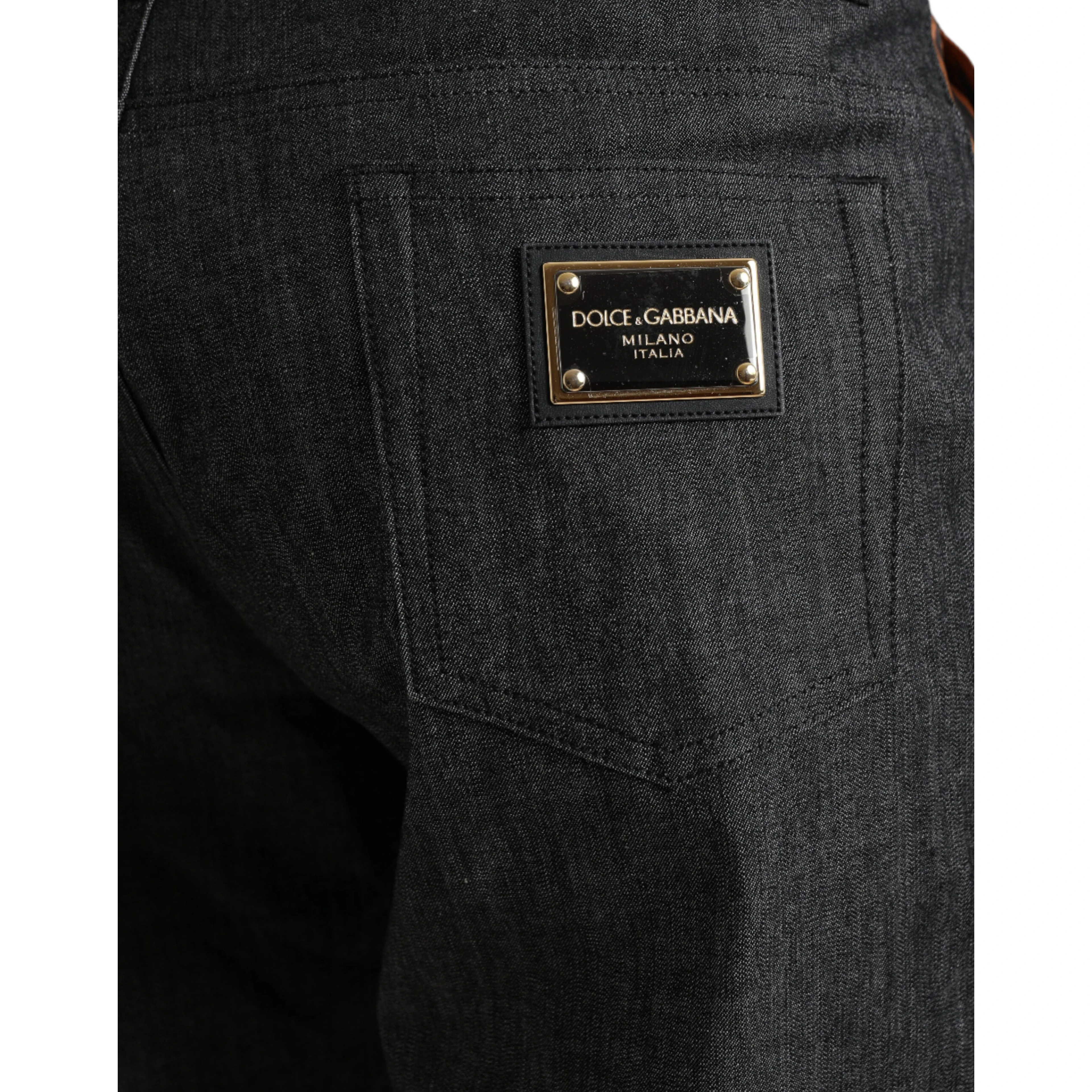 Multicolor Tiger Cotton Loose Denim Jeans
