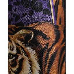 Multicolor Tiger Cotton Loose Denim Jeans