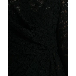 Black Bodycon Lace Cotton Sheath Mini Dress
