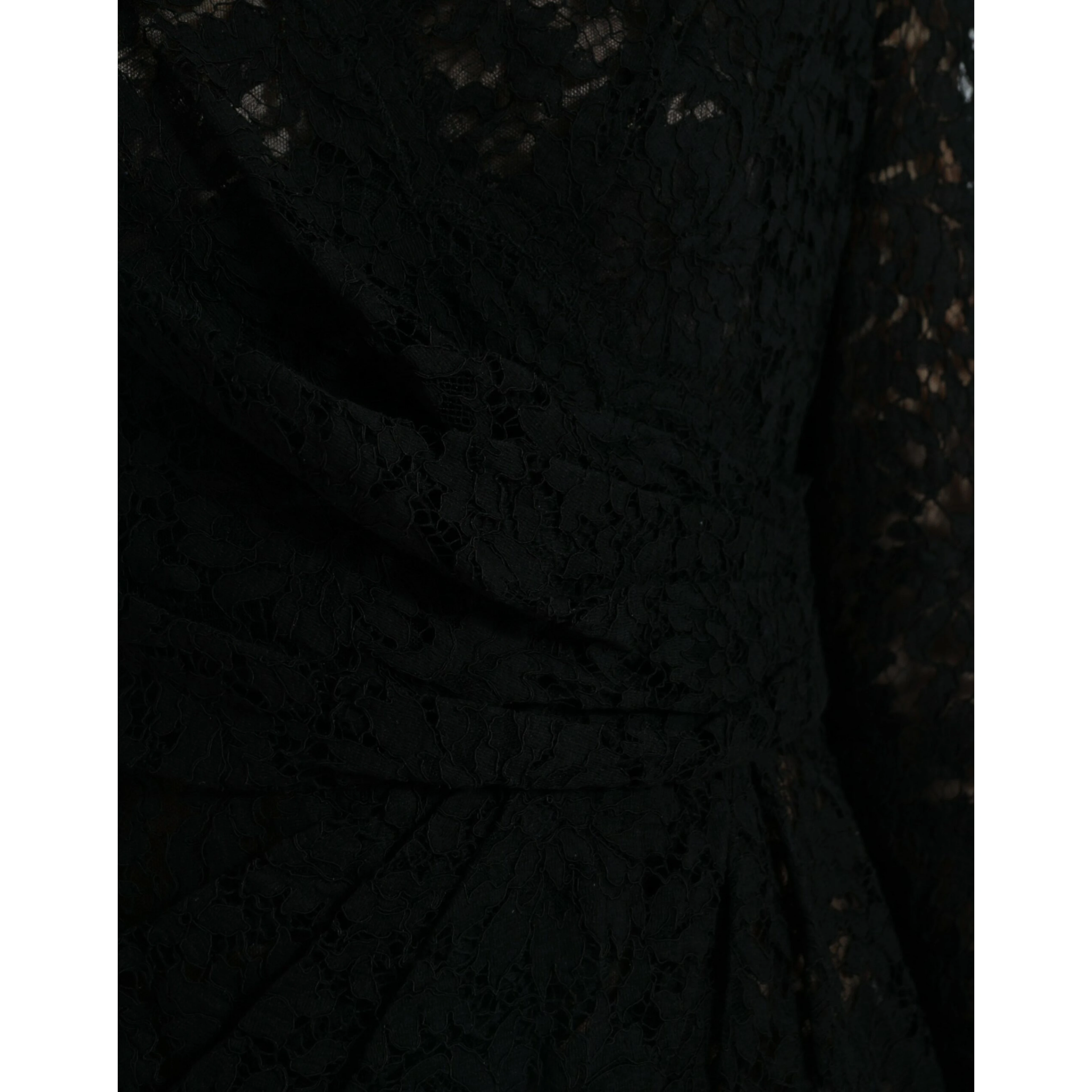Black Bodycon Lace Cotton Sheath Mini Dress