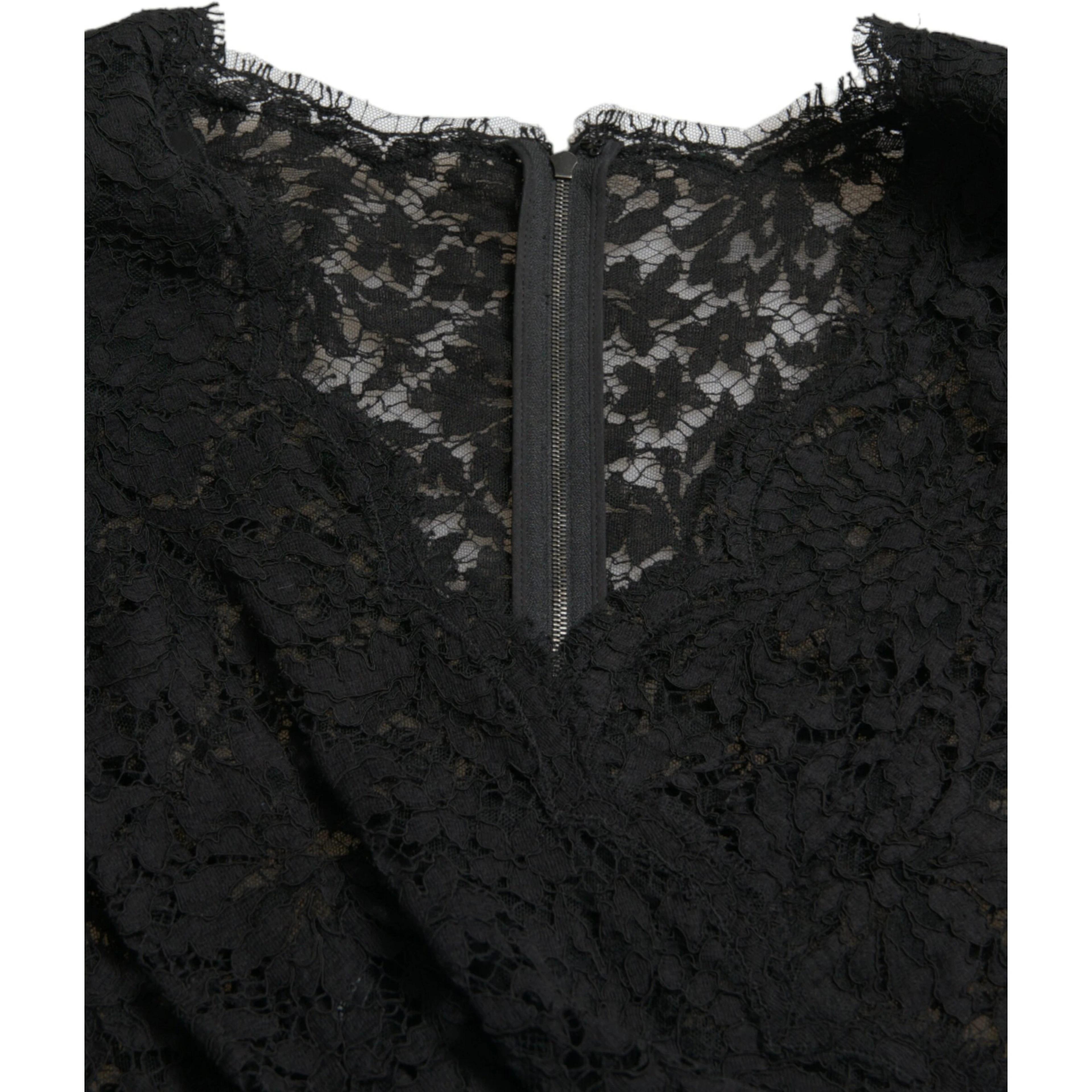 Black Bodycon Lace Cotton Sheath Mini Dress