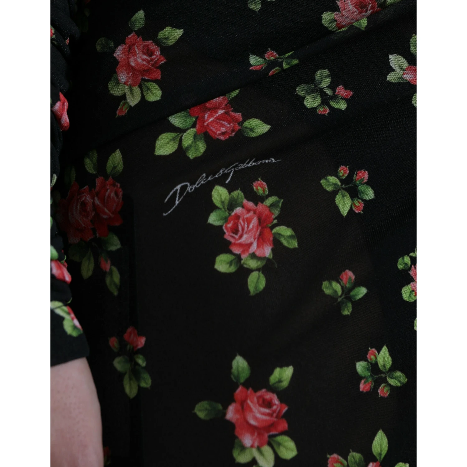Black Floral Cut Out Sheath Long Maxi Dress