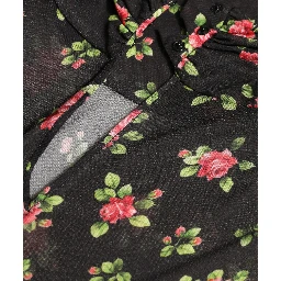 Black Floral Cut Out Sheath Long Maxi Dress