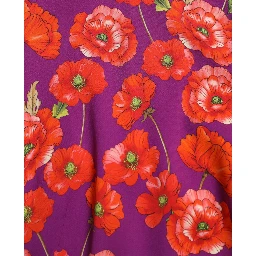 Multicolor Floral Poppy Print Sheath Dress