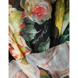 Multicolor Floral Chiffon Tiered Maxi Dress