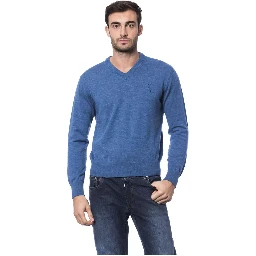 Blue Merino Wool Sweater