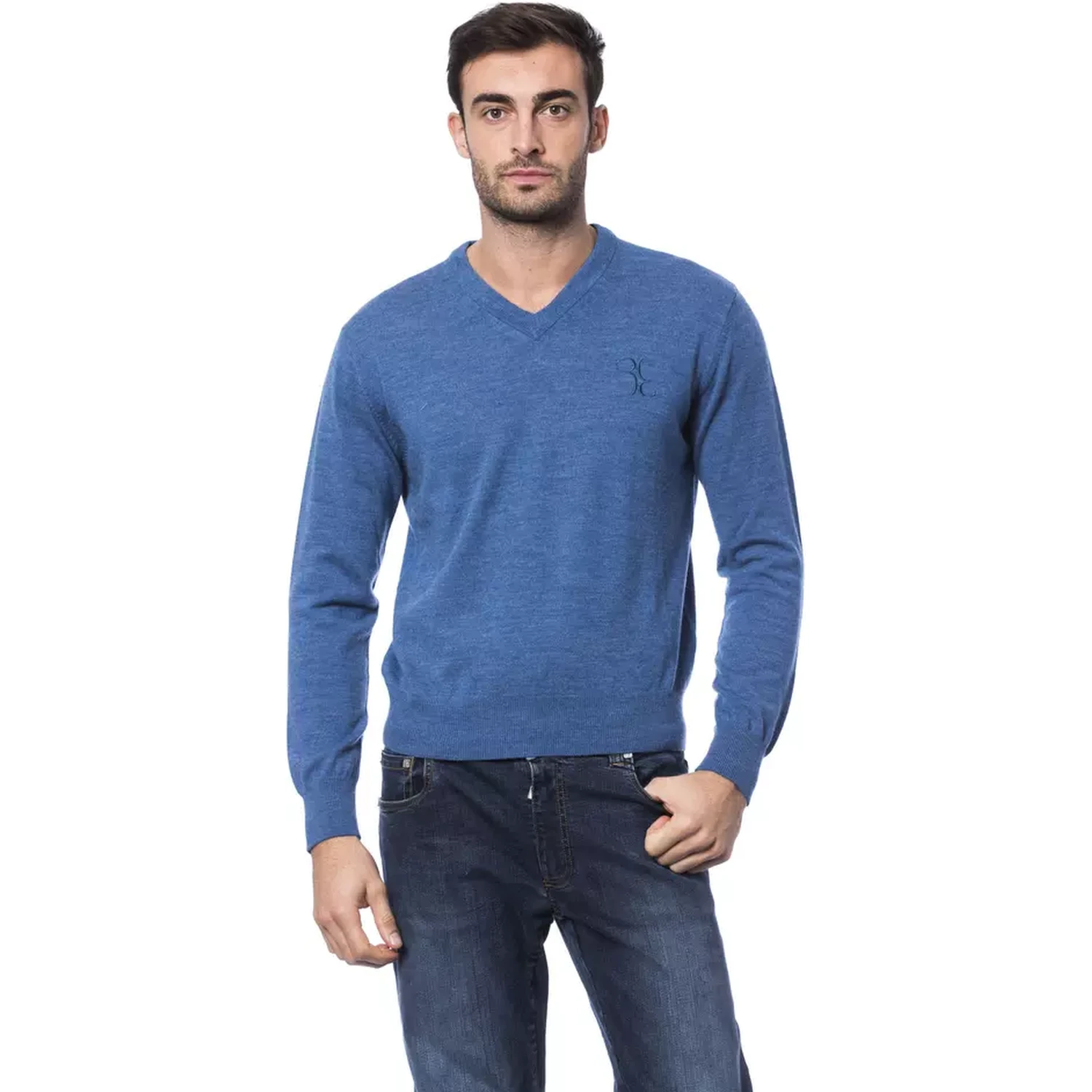 Blue Merino Wool Sweater