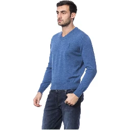 Blue Merino Wool Sweater