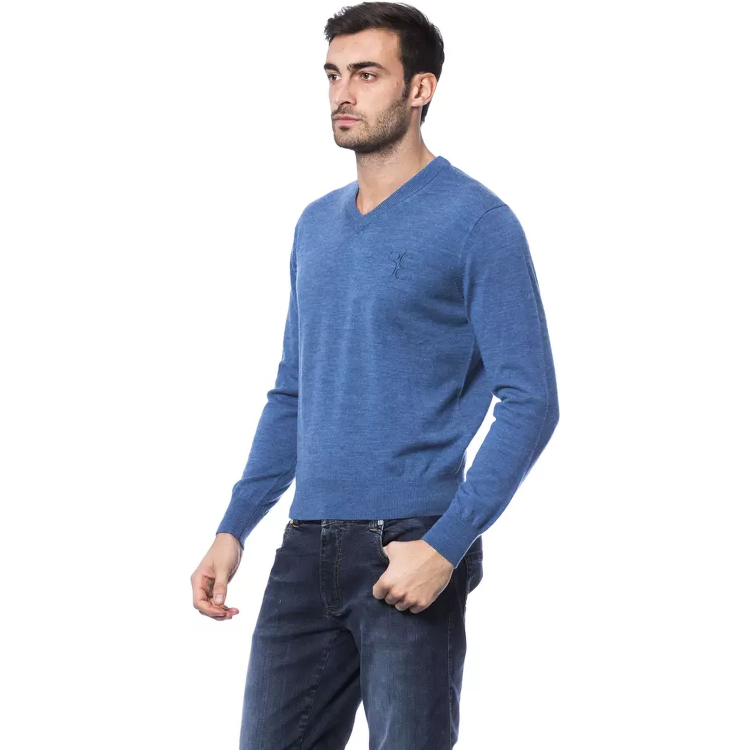 Blue Merino Wool Sweater