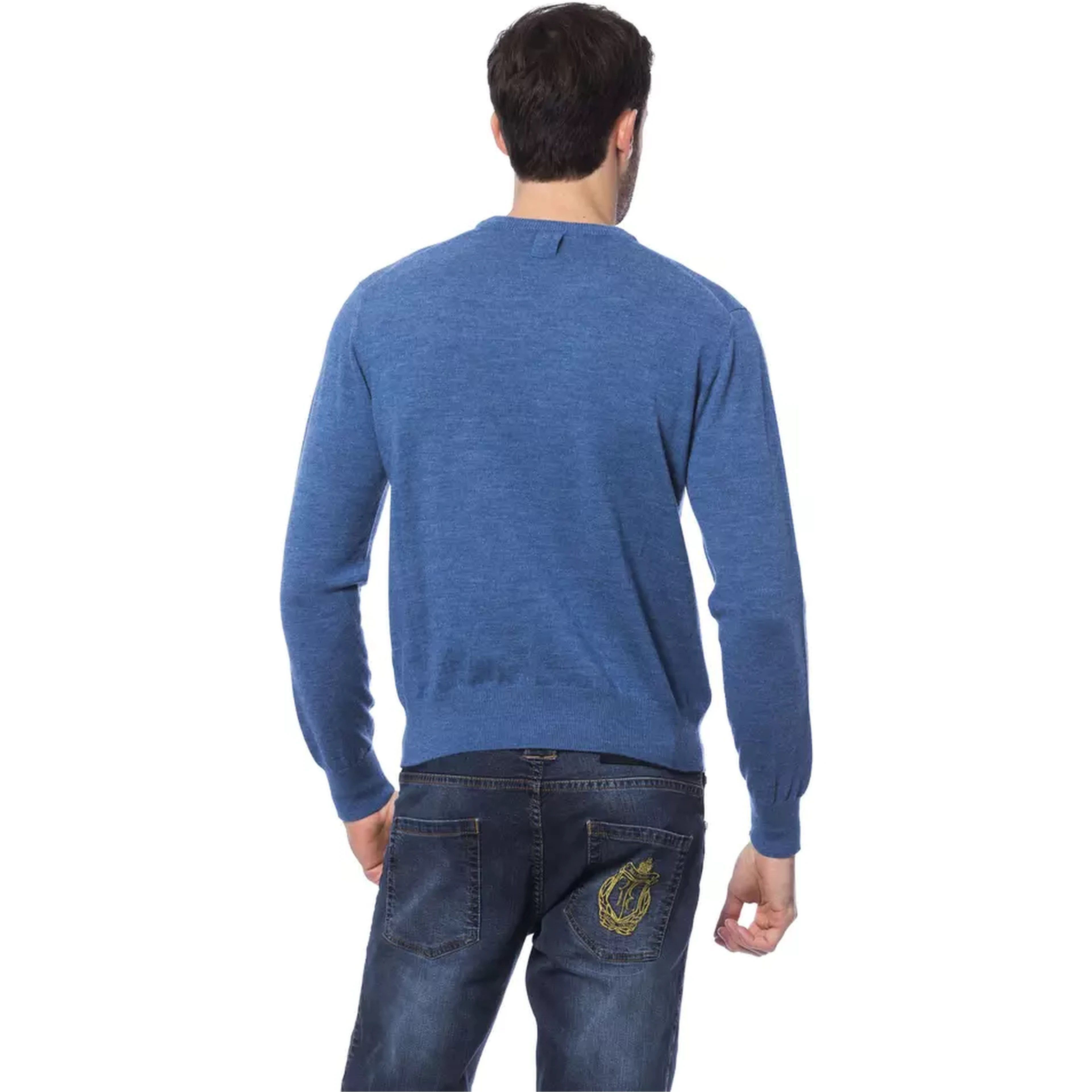 Blue Merino Wool Sweater