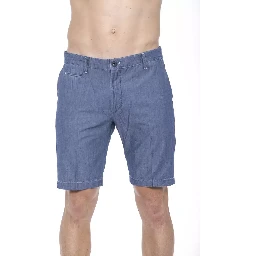 Blue Cotton Shorts