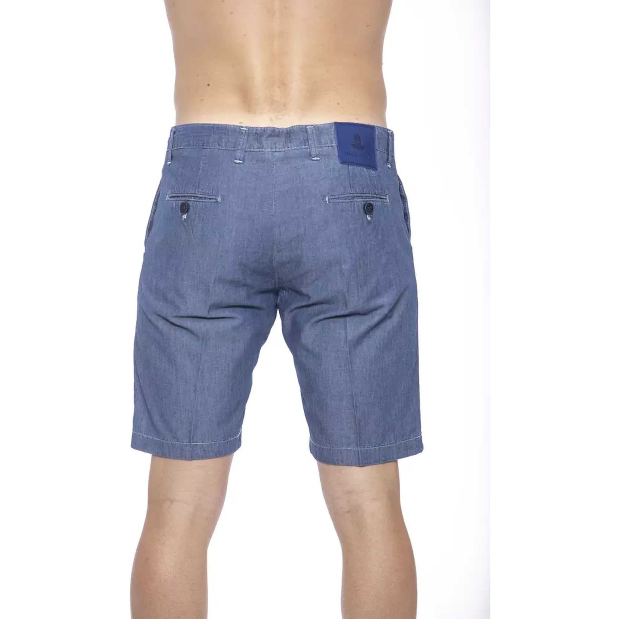 Blue Cotton Shorts