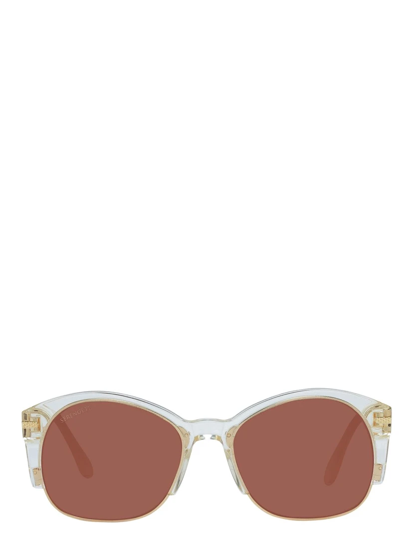 Gold Acetate & Metal Sunglasses