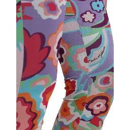 Multicolor Floral High Waist Leggings Pants