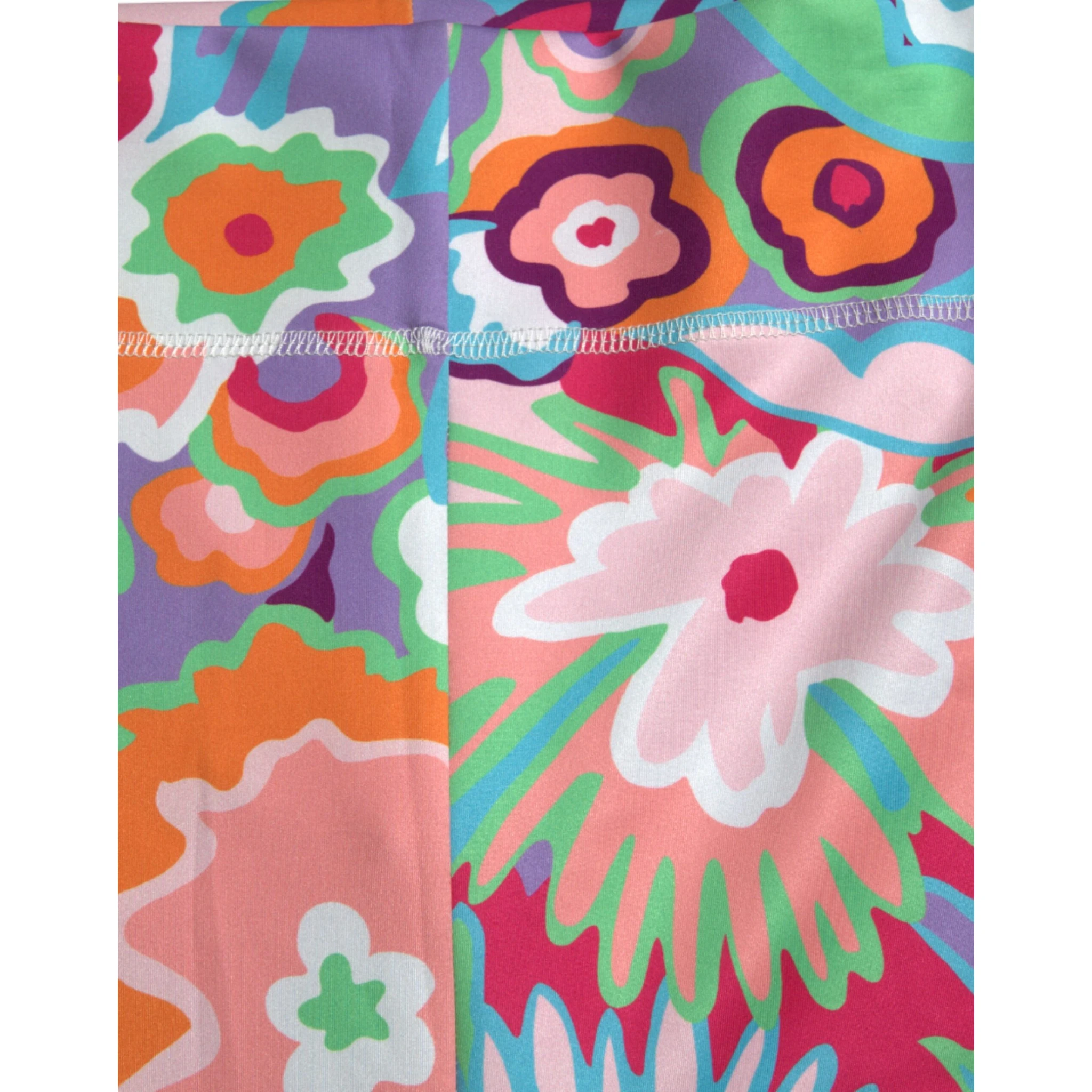 Multicolor Floral High Waist Leggings Pants