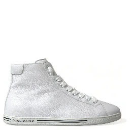 White Saint Tropez High Top Men Sneakers Shoes