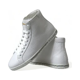 White Saint Tropez High Top Men Sneakers Shoes