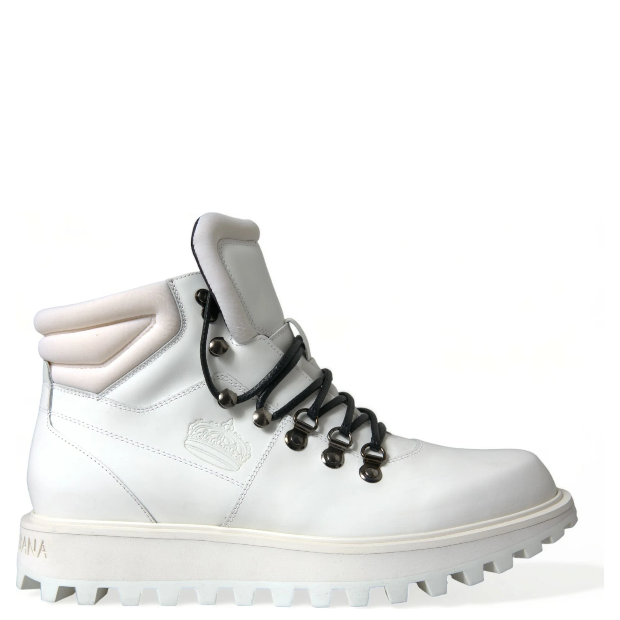 White Vulcano Trekking Ankle Boots Shoes