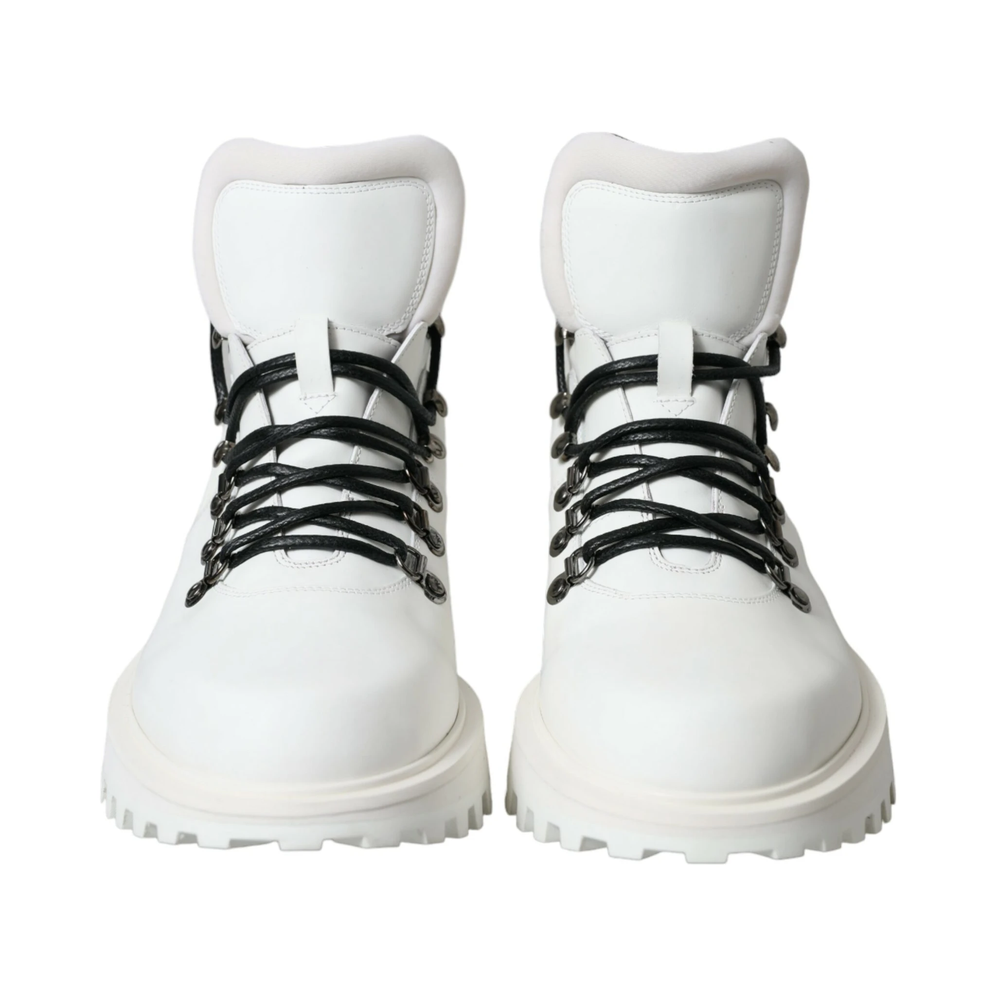White Vulcano Trekking Ankle Boots Shoes