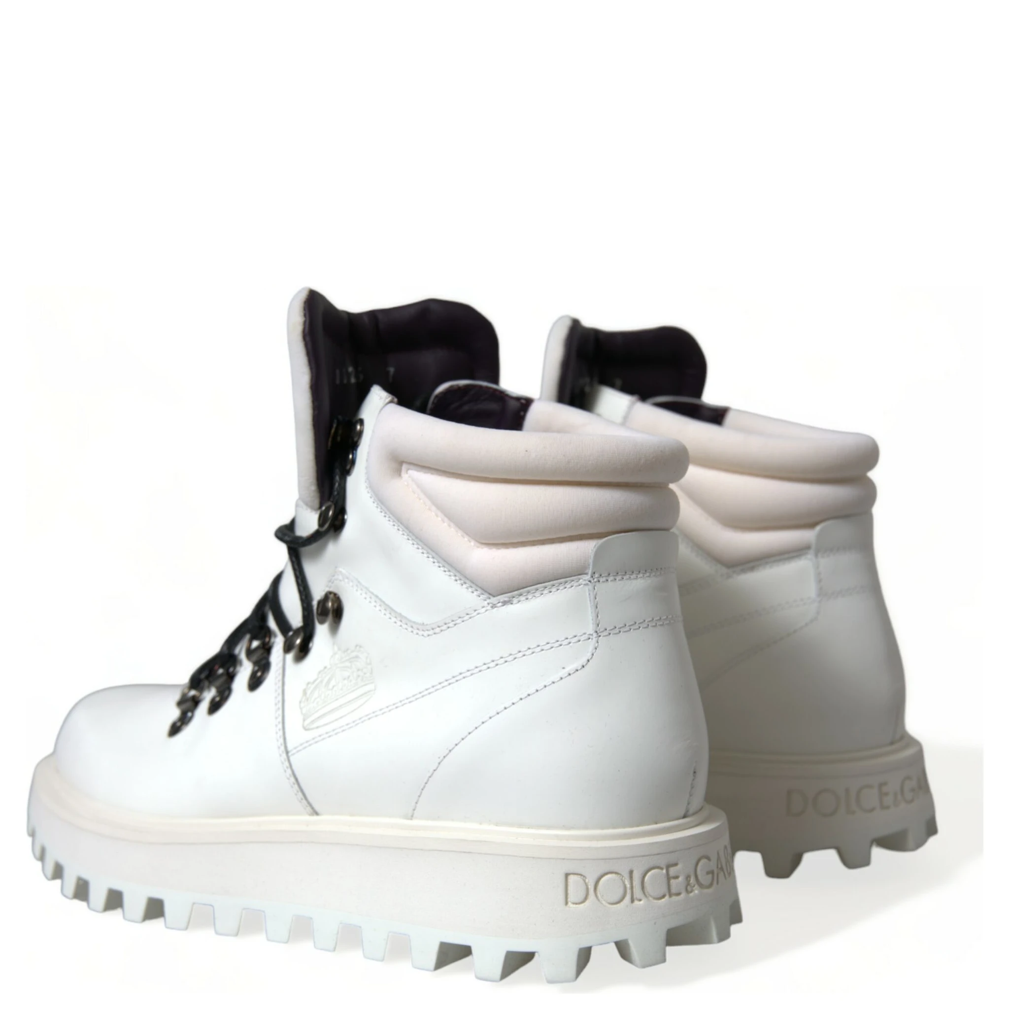 White Vulcano Trekking Ankle Boots Shoes
