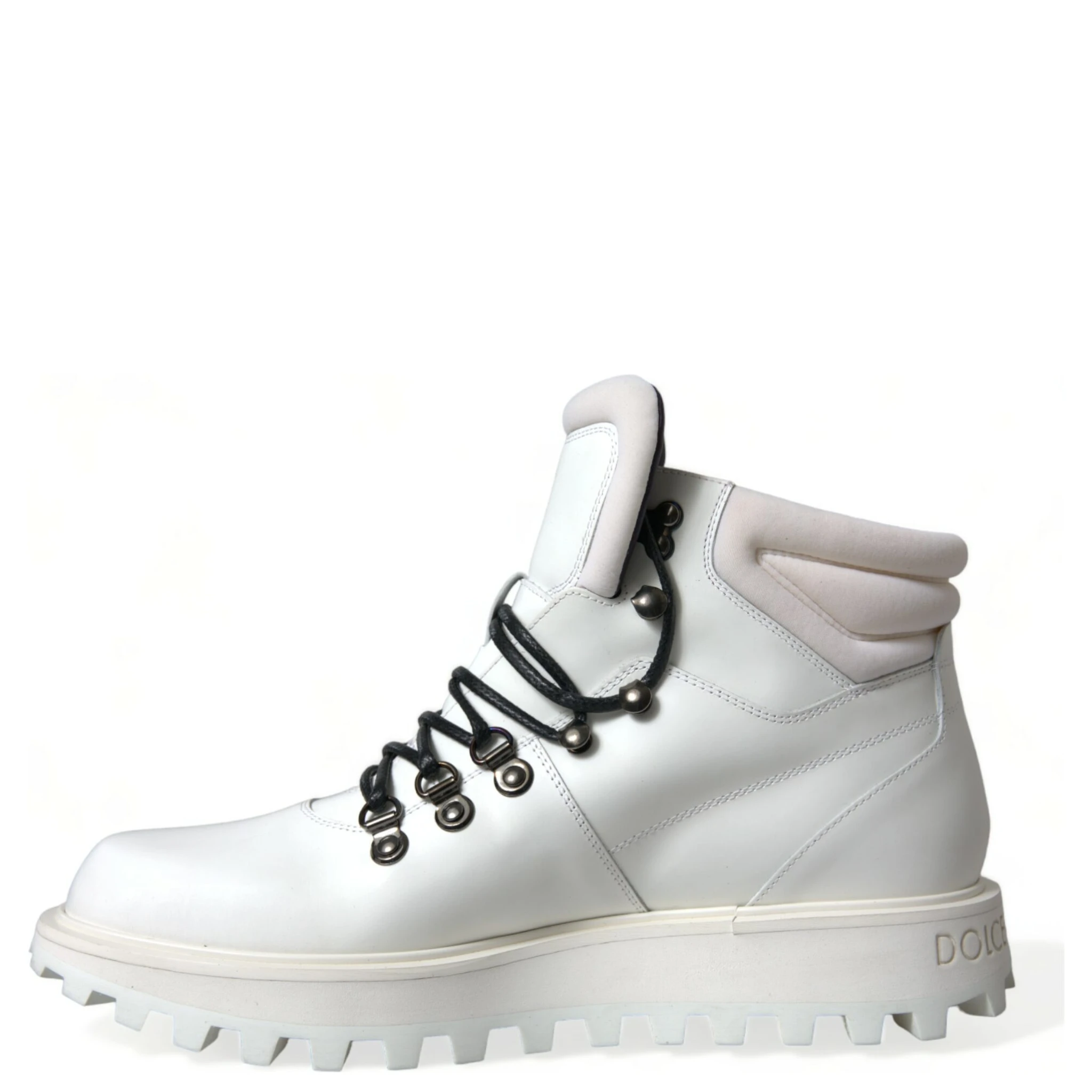 White Vulcano Trekking Ankle Boots Shoes