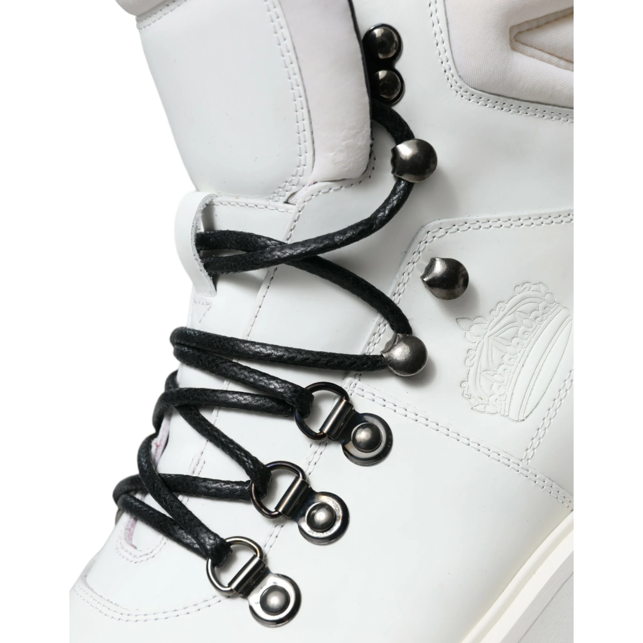 White Vulcano Trekking Ankle Boots Shoes