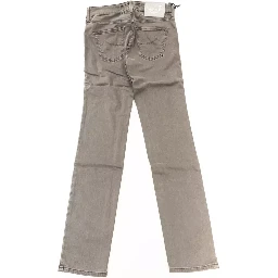 Gray Cotton-Like Jeans Denim