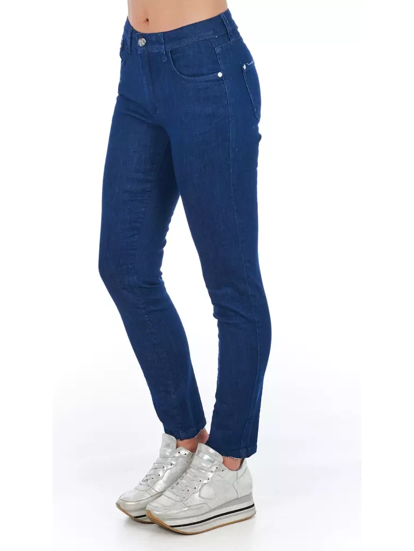 Blue Cotton Jeans Denim