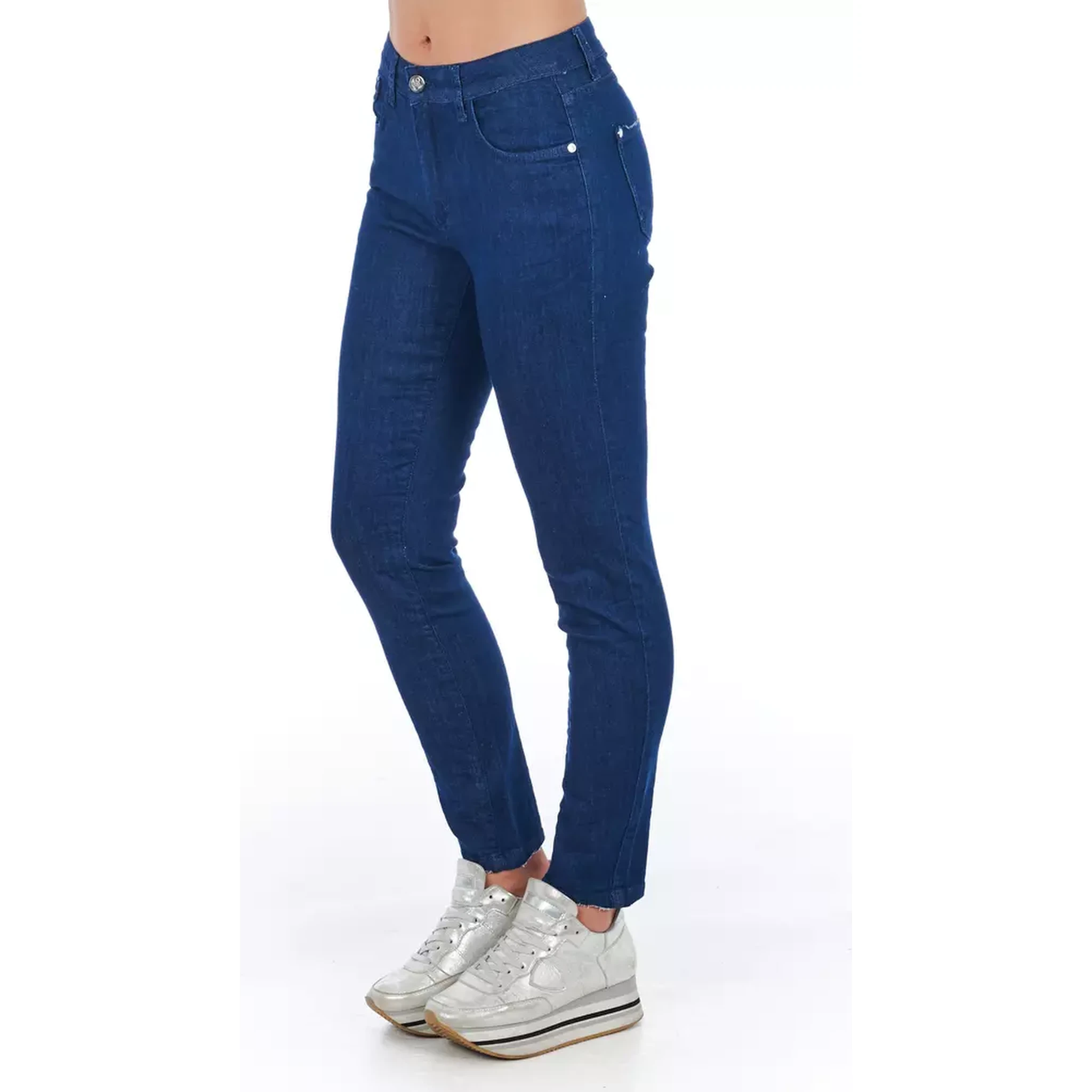 Blue Cotton Jeans Denim