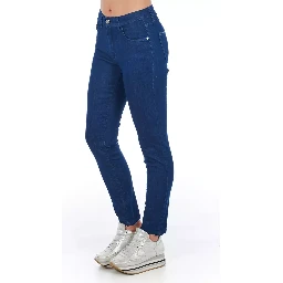 Blue Cotton Jeans Denim