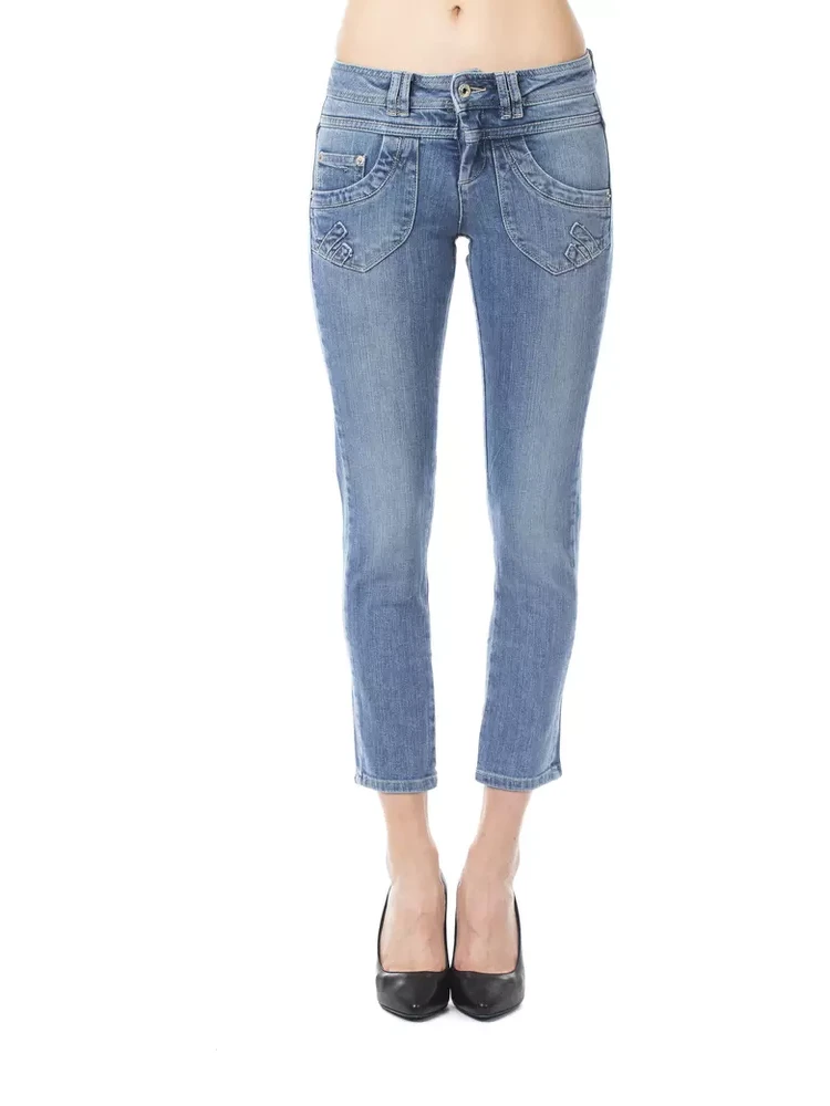 Light Blue Cotton Jeans Denim
