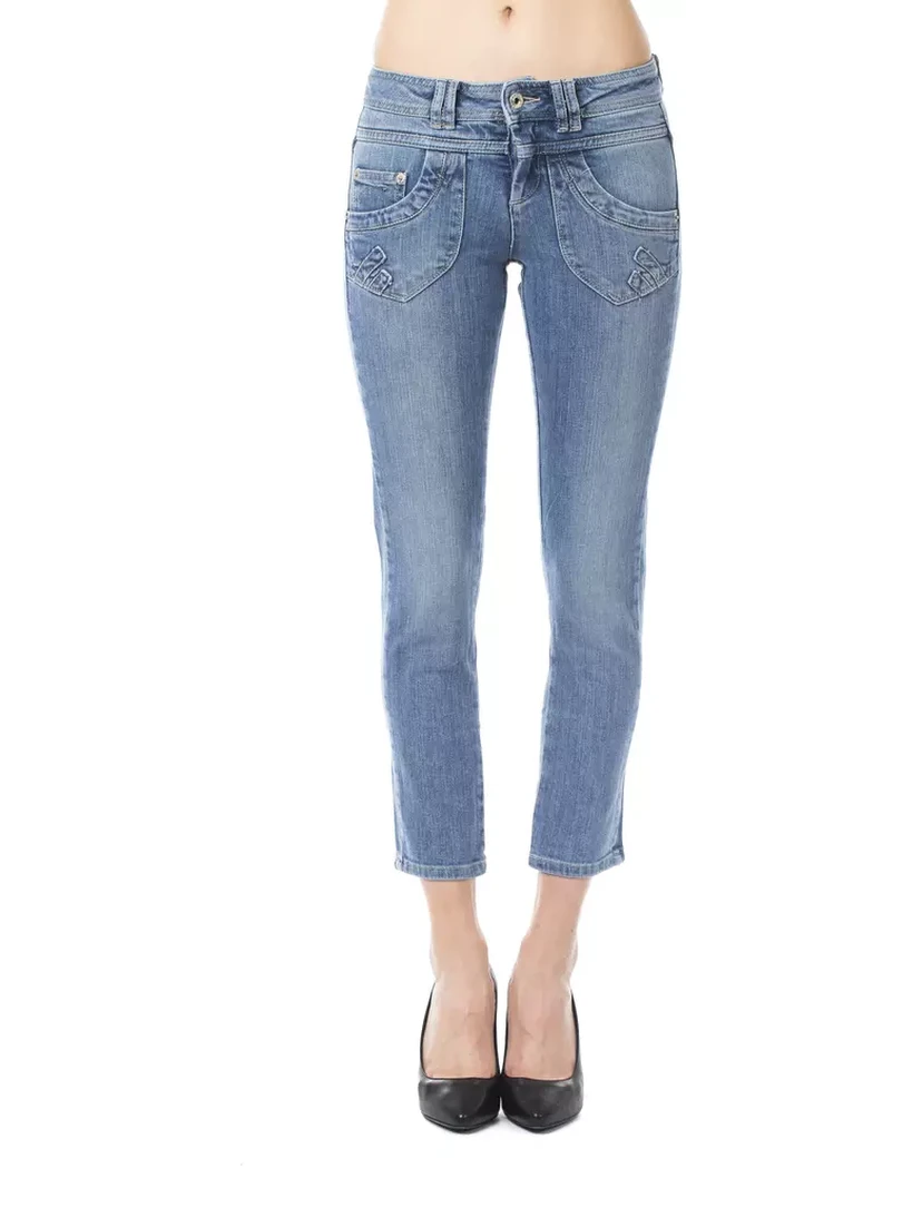 Light Blue Cotton Jeans Denim