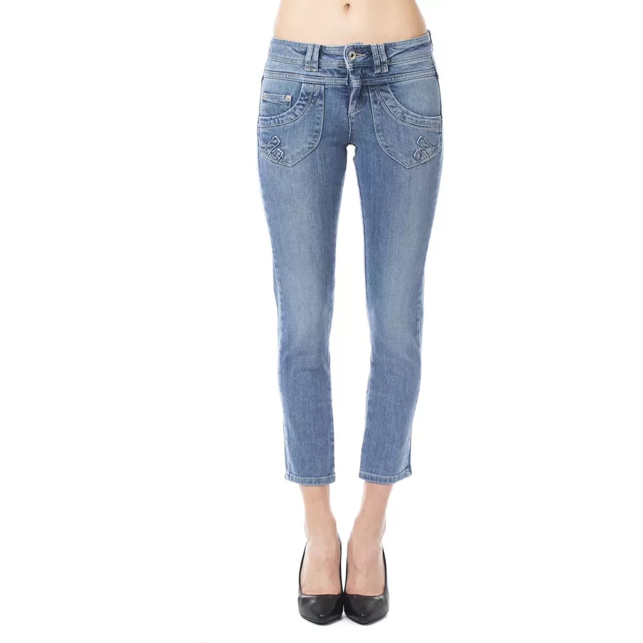 Light Blue Cotton Jeans Denim