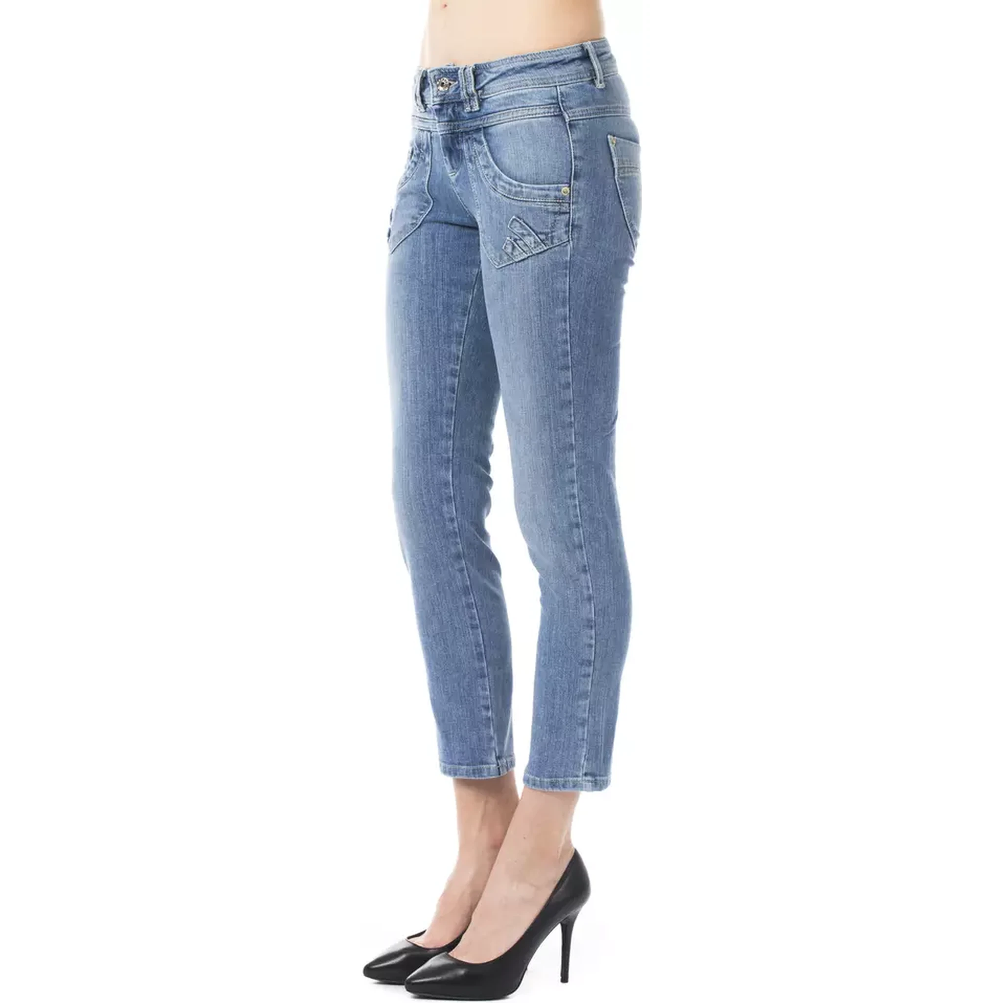 Light Blue Cotton Jeans Denim