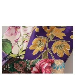 Dress Midi Patchwork Floral Jaquard Silk
