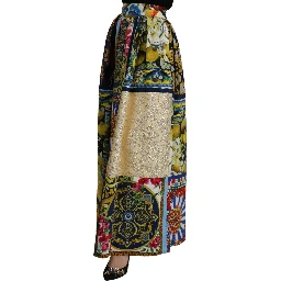 Multicolor Patchwork Sicily Long Maxi Skirt