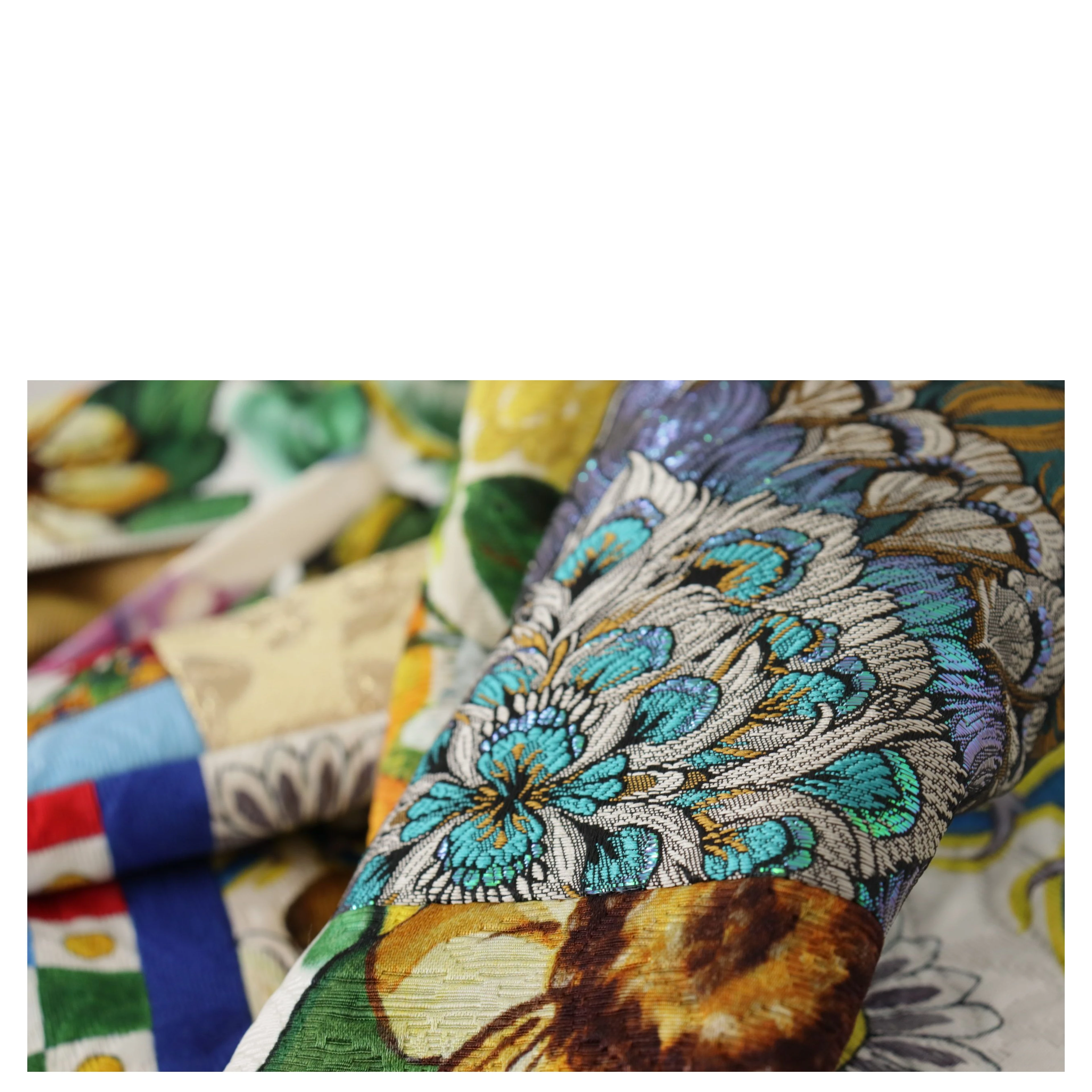 Multicolor Patchwork Sicily Long Maxi Skirt