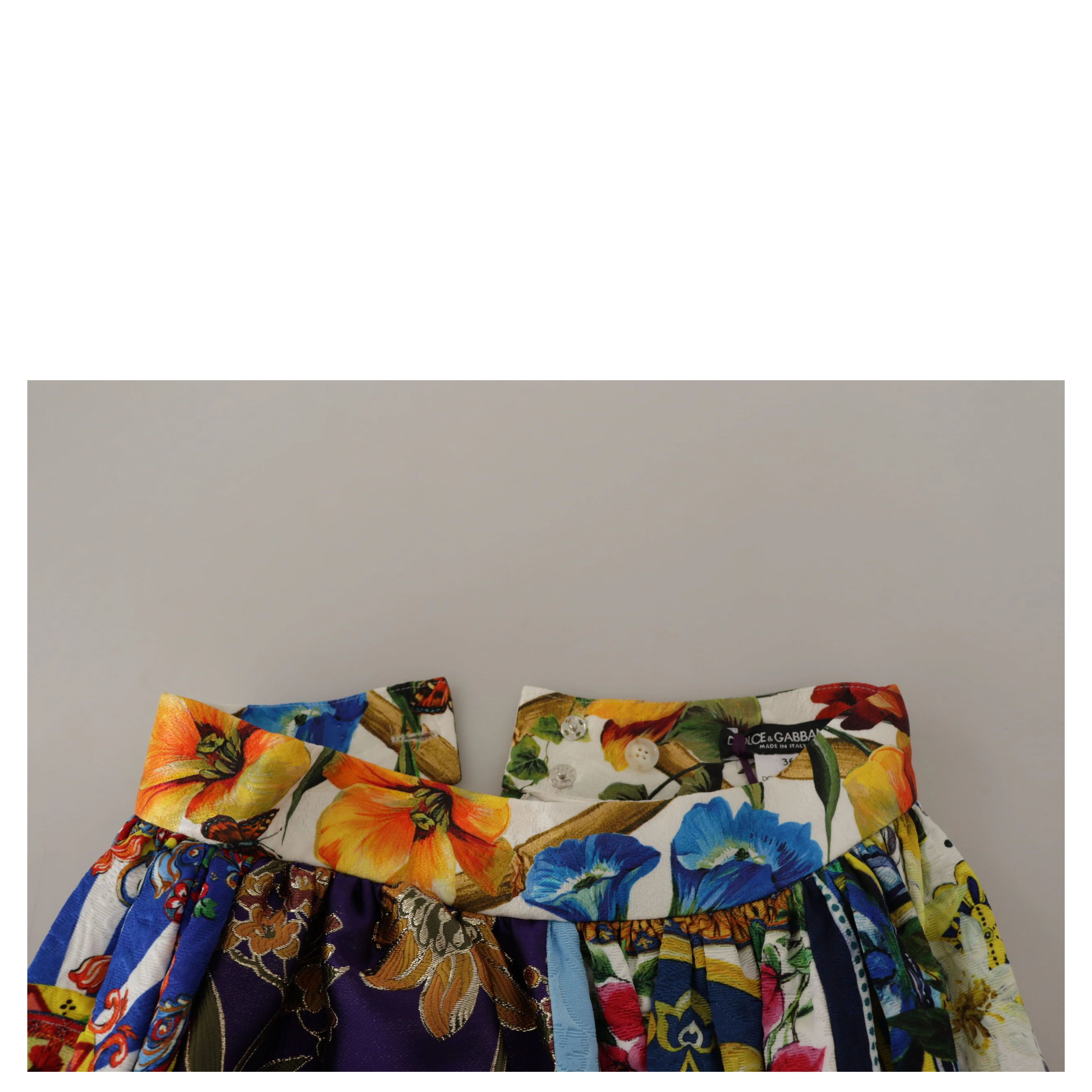 Multicolor Patchwork Sicily Long Maxi Skirt