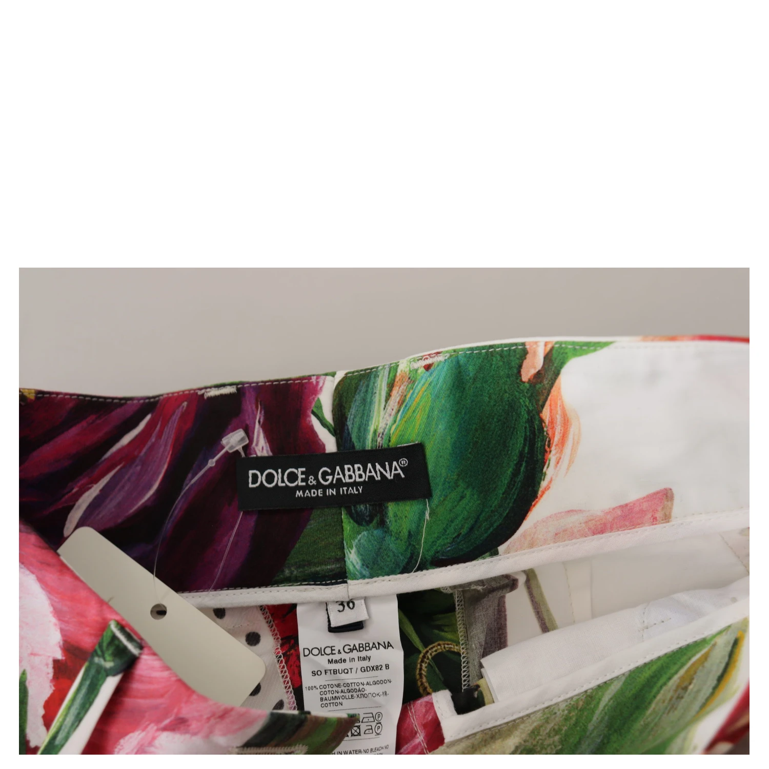 Multicolor High Waist Hot Pants Shorts